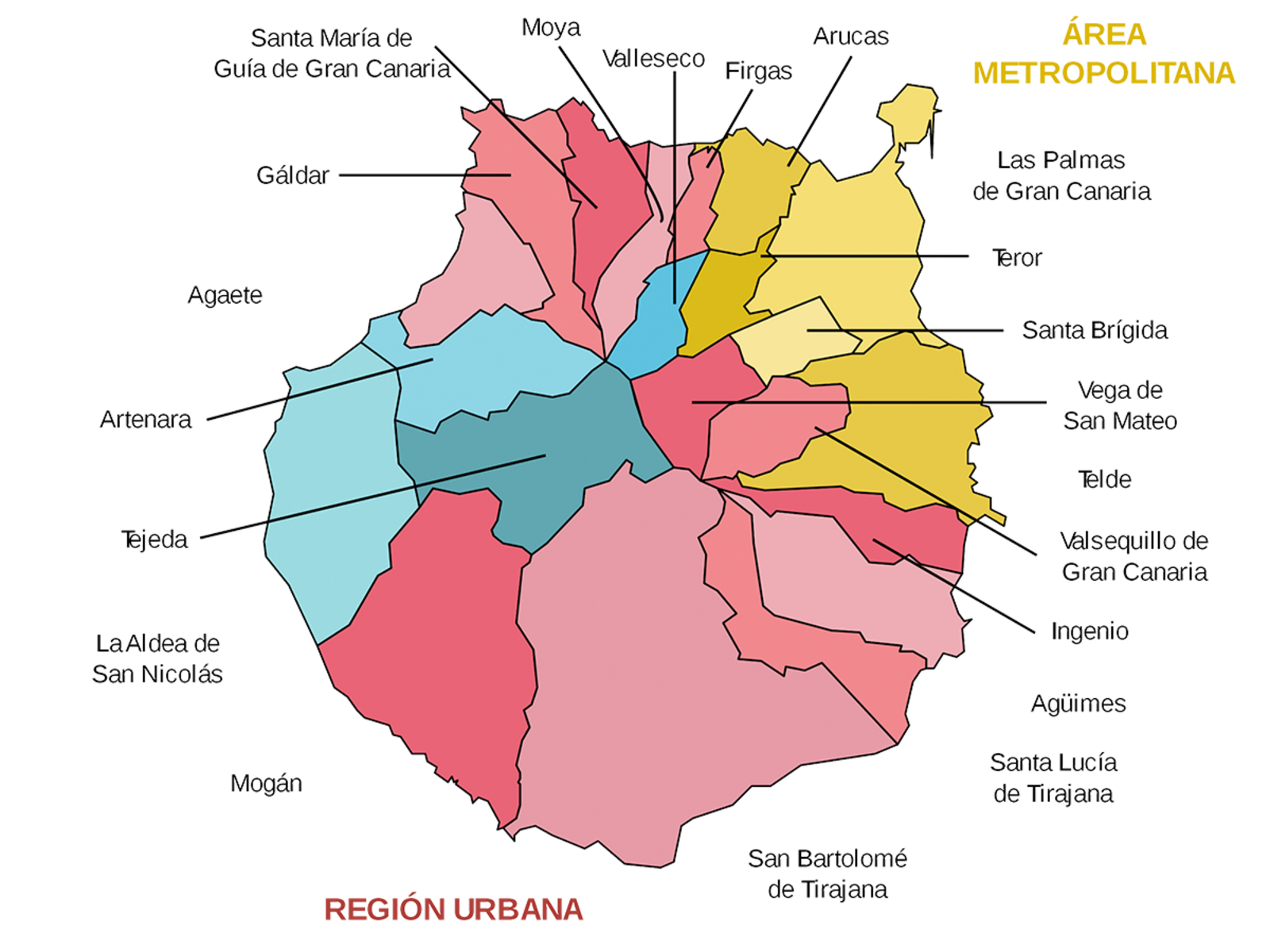 Die 21 Gemeinden auf Gran Canaria